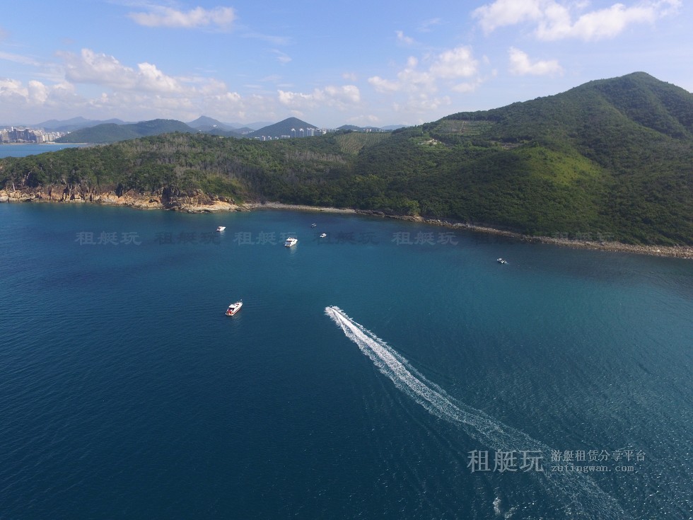 三亞旅游游艇租賃，三亞港至三亞角航線